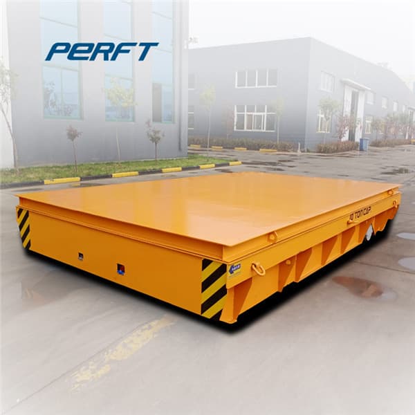 steerable transfer trolley for steel rolls warehouse 75 tons